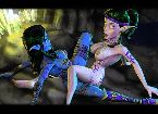 Elfo juego porno adulto con elfos lesbianos frotandose los conos
