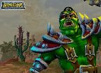 Soldado de monstruo verde lucha en un juego de follar cosmica